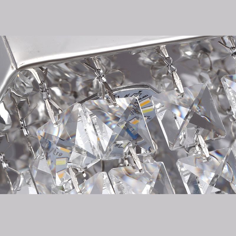 Roestvrijstalen witte LED-plafondlamp in moderne, beknopte stijl Kristallen inbouwmontage voor gang