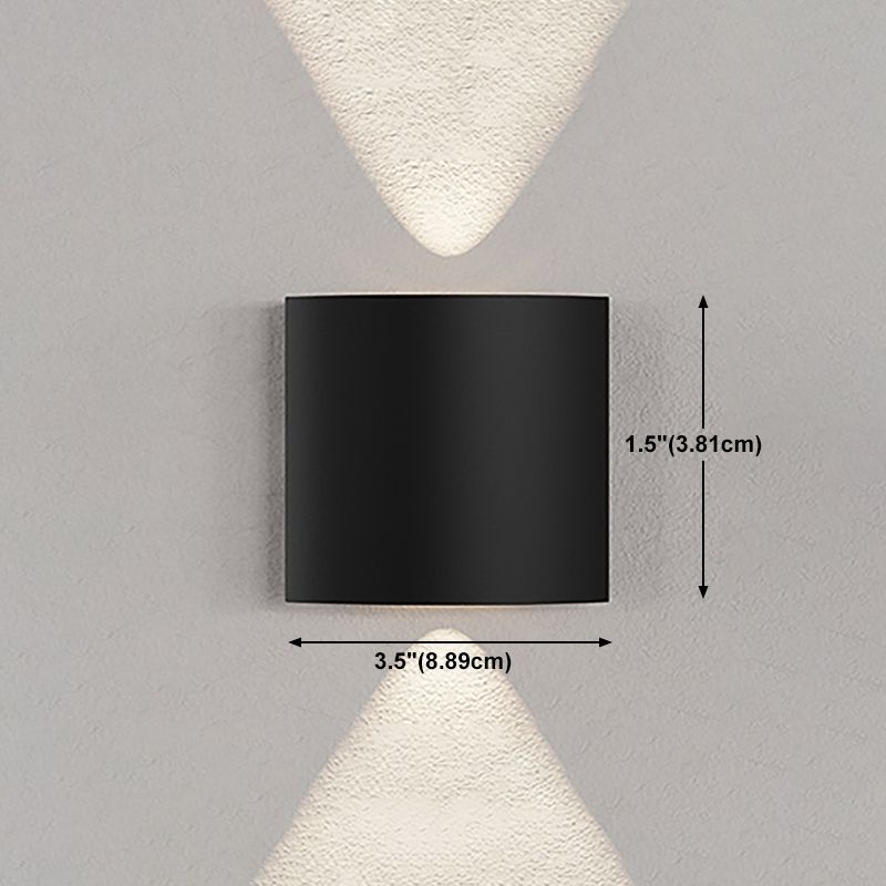 Modern Style Metal Wall Light Geometric Shape LED Wall Washer for Outdoors