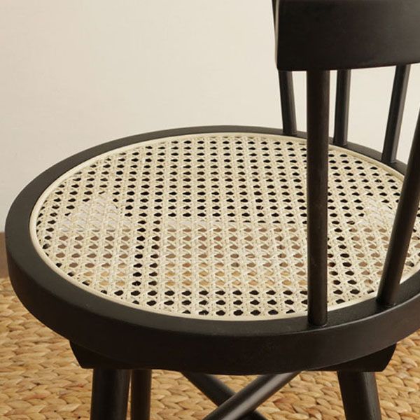 Sillas sin brazos de comedor de madera tradicional, silla lateral trasera Windsor para uso doméstico