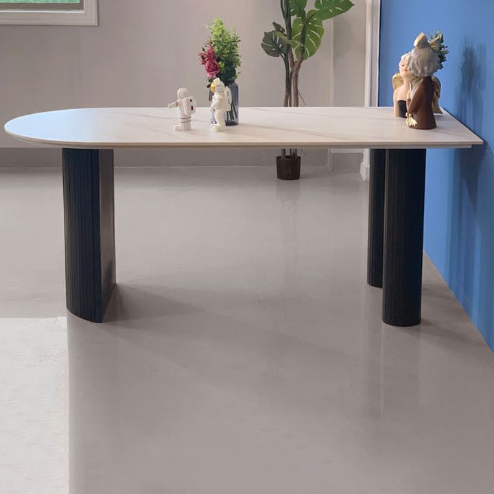 Simplicity Style Free from Dining Site Table Stone Home Dining Room Furniture