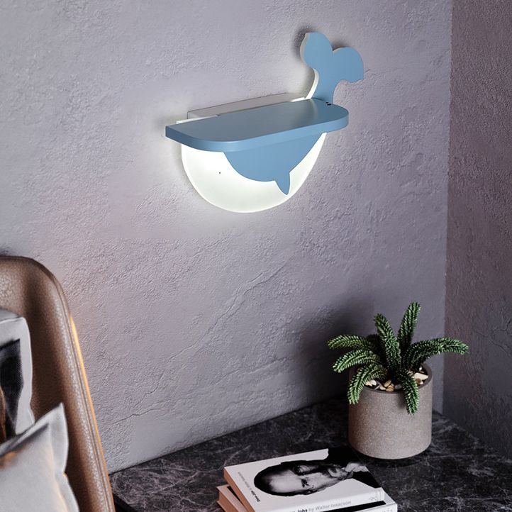 Cartoon Mooie patroon Wall Light Acryl LED SCONCE LICHT MET SPLOK VOOR JODS GIRL SLAAPKAMER