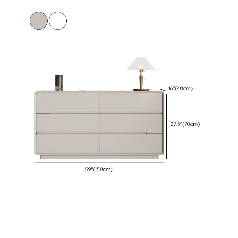 15.6-inch Width Storage Chest Modern Dresser with 6/5 Drawers