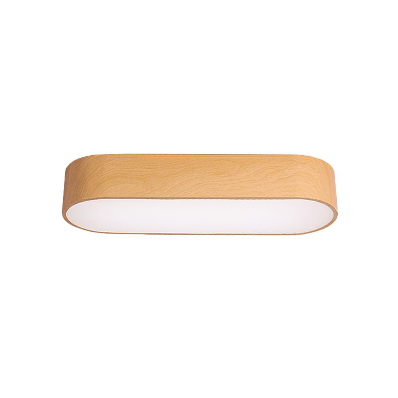 Luminaire encastré LED elliptique pour enfants, finition acrylique rouge/jaune/bleu proche du plafonnier