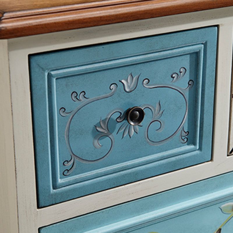 Coastal Storage Chest Solid Wood Dresser with 8/10/12 Drawers