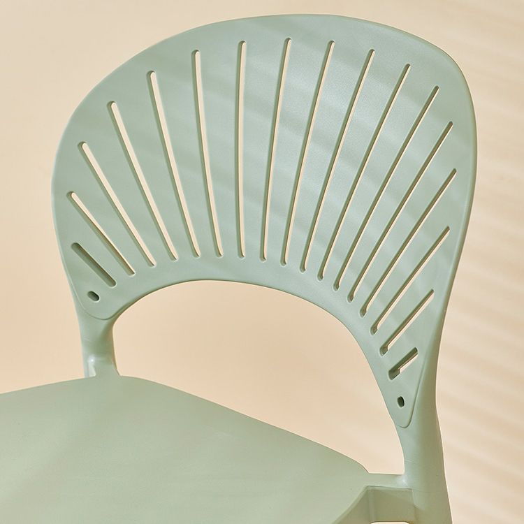 Scandinavian Matte Finish Plastic Barstool Milk Tea Shop Full Back Stool