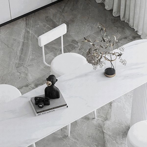 Specialty Pub Table Glam Double Pedestal Bar Height Bar Table for Living Room