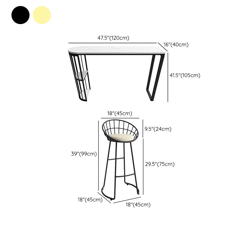 Contemporary Counter Height Set 1/5 Pieces Pub Dining Set for Dining Room