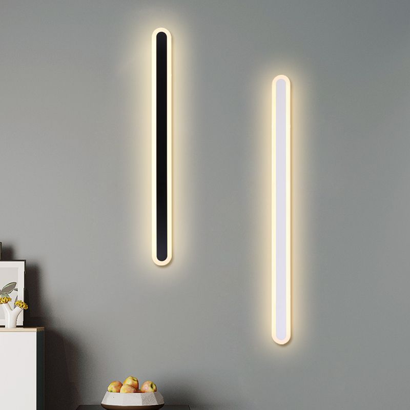Lineare Form Metall Wandleuchte moderne Stil 1-Licht-Wandbeleuchtung