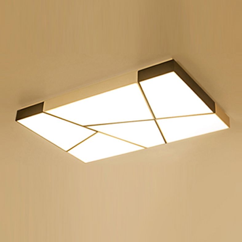 Modern Geometric LED Flushmount Ceiling Light Fixtures for Living Room