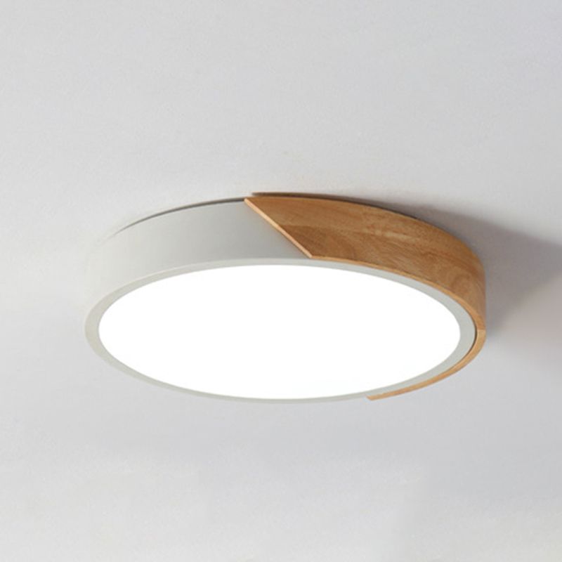 Deckenleuchte in geometrischer Form, modernes Makronen-Eisen, 1-flammig, Unterputzmontage für Schlafzimmer, Arbeitszimmer