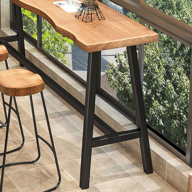 Industrial Rectangle Bar Counter Table Wooden Bar Counter Table