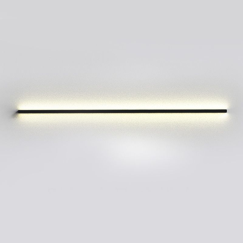 Linear Shape Metal Wall Lighting Modern 1 Light Wall Mounted Light Fixture