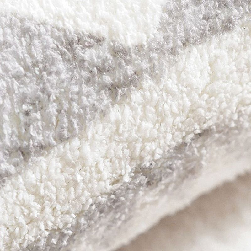 Blue Modern Rug Abstract Print Polyester Area Rug Stain Resistant Area Carpet for Home Decor