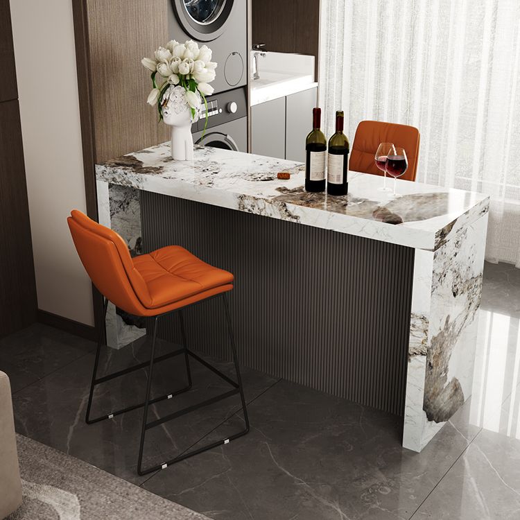 1/2/3 Pieces Pub Table Set Contemporary Rectangular Table and Stool Set