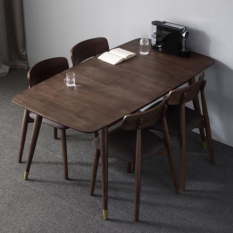 Silla de comedor de madera estilo escandinavo, silla auxiliar de comedor con respaldo abierto (juego de 2)