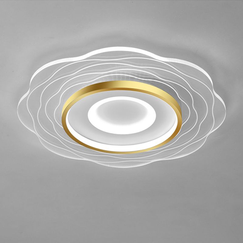 Bloem Flush Mount Plafond Licht Acryl Modern Eenvoud Flush Mount Plafond licht voor slaapkamer