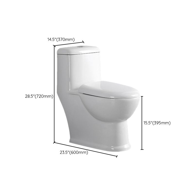 Modern Siphon Jet Toilet Floor Mount Urine Toilet with Toilet Seat