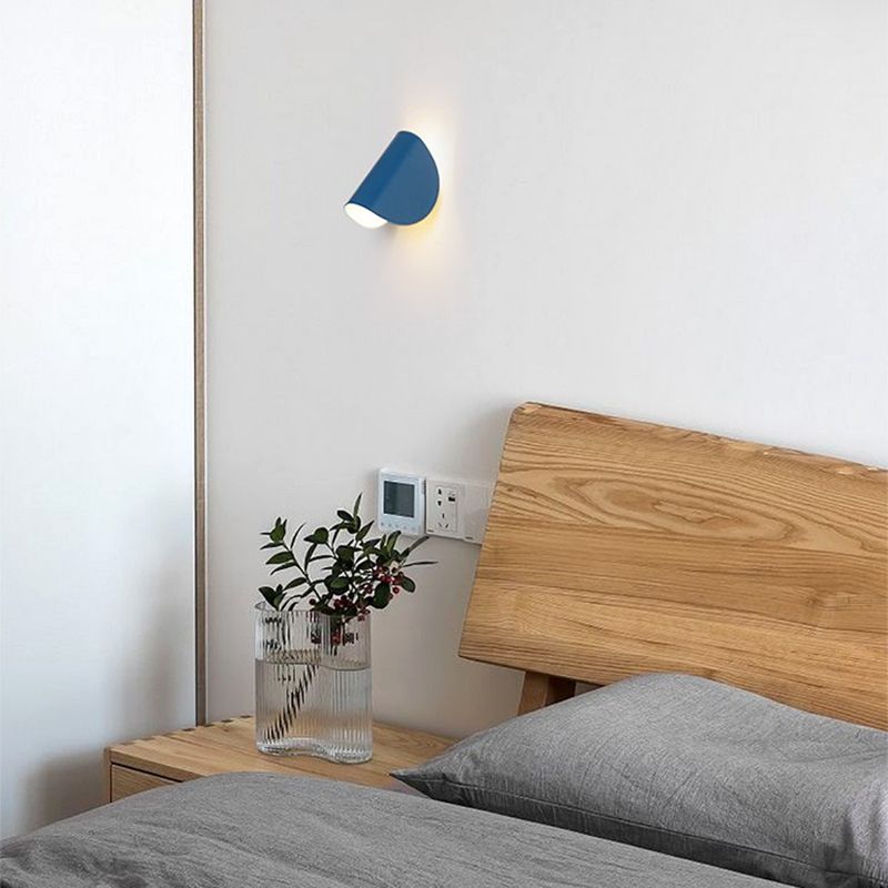 Nordic Style Metal Wall Light Colorful 6.5" High Wall Sconce for Living Room