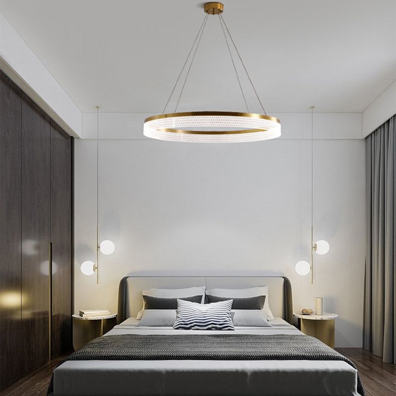 Minimalismus europäischer leichter Luxusstil LED Hanging Hängende Licht für Wohnzimmer Esszimmer Schlafzimmer