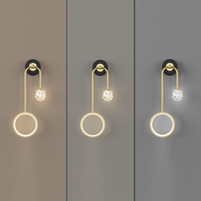 Minimaliste moderne SPHICAL MUR MUR MURD LIGHT ARRICHE 2 LIGNES ÉCLAINEMENT DE MURS ÉCLAINE POUR LA CHAMBRE