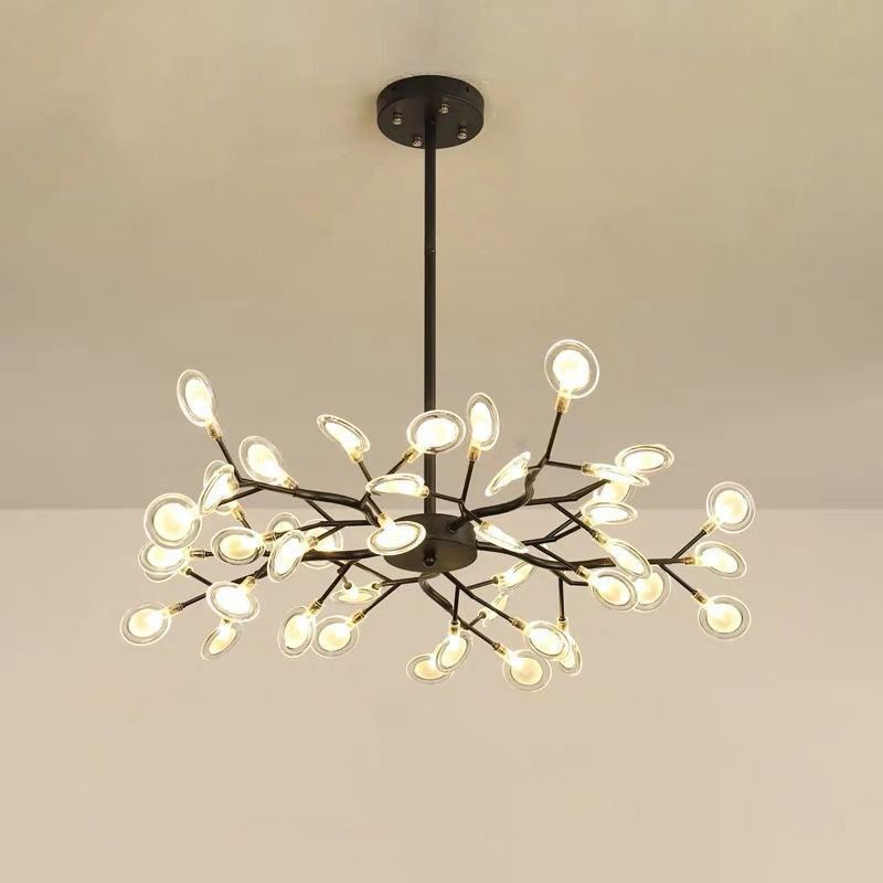 Simplicity Branched Firefly Chandelier Light Acrylic Living Room LED Pendant Light Fixture