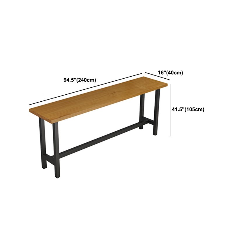 Modern Style 1/9 Pieces Bar Table Set Rectangle Pine Wood Counter Table for Cafe