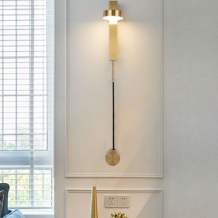 Runder Schatten 1-Licht-Metallwandbeleuchtung moderner Wandmontagebeleuchtung