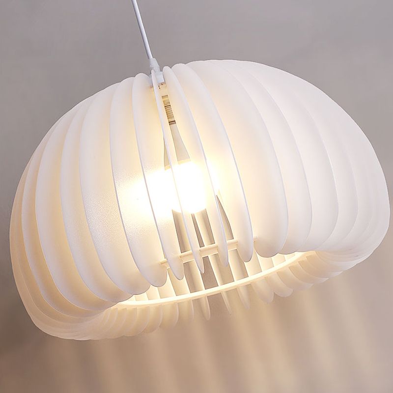 Forme de citrouille de style moderne Hanging Sconce Metal 1 Pendante lumineuse pour salle à manger
