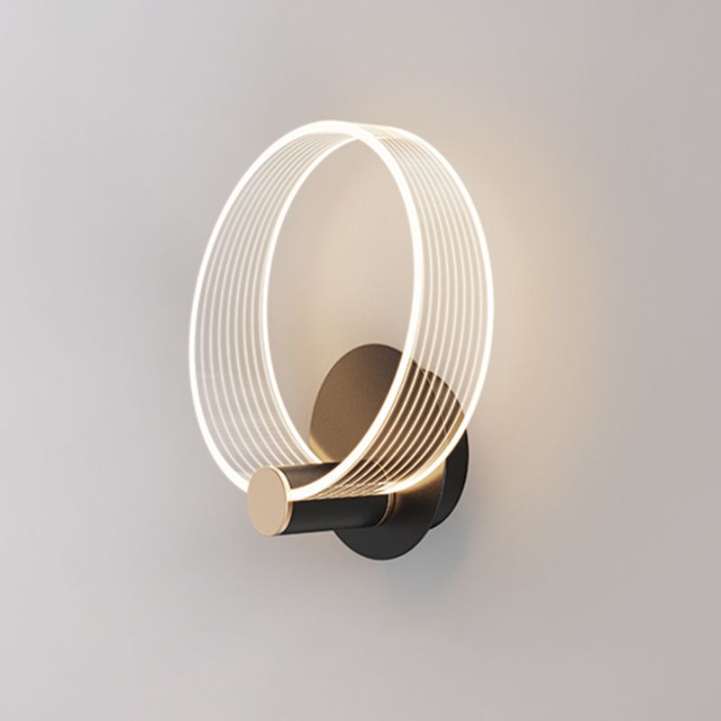 Zeitgenössische Metall-LED-Wand montierte Beleuchtung 1 Lichtwandleuchten für Wohnzimmer