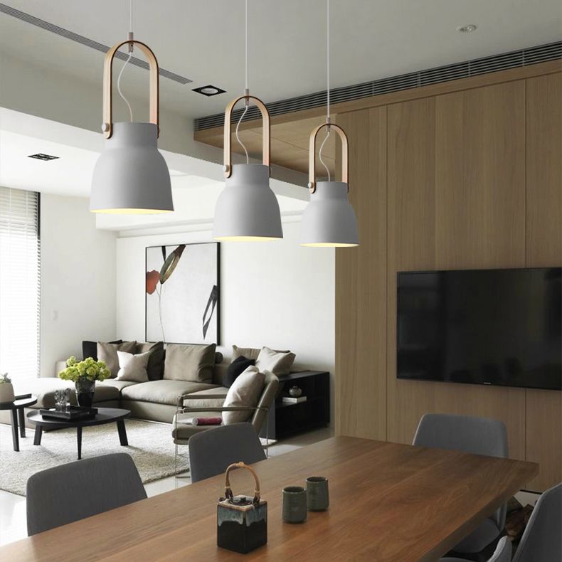 Géométrie Pendante Lighting Macaron Metal 1 Salle de salle à manger HEAD LIGHT