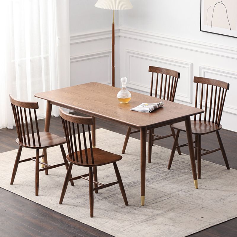 Modern Style Solid Wood Dining Sets with Rectangle Table Dining Furniture for Dining Room
