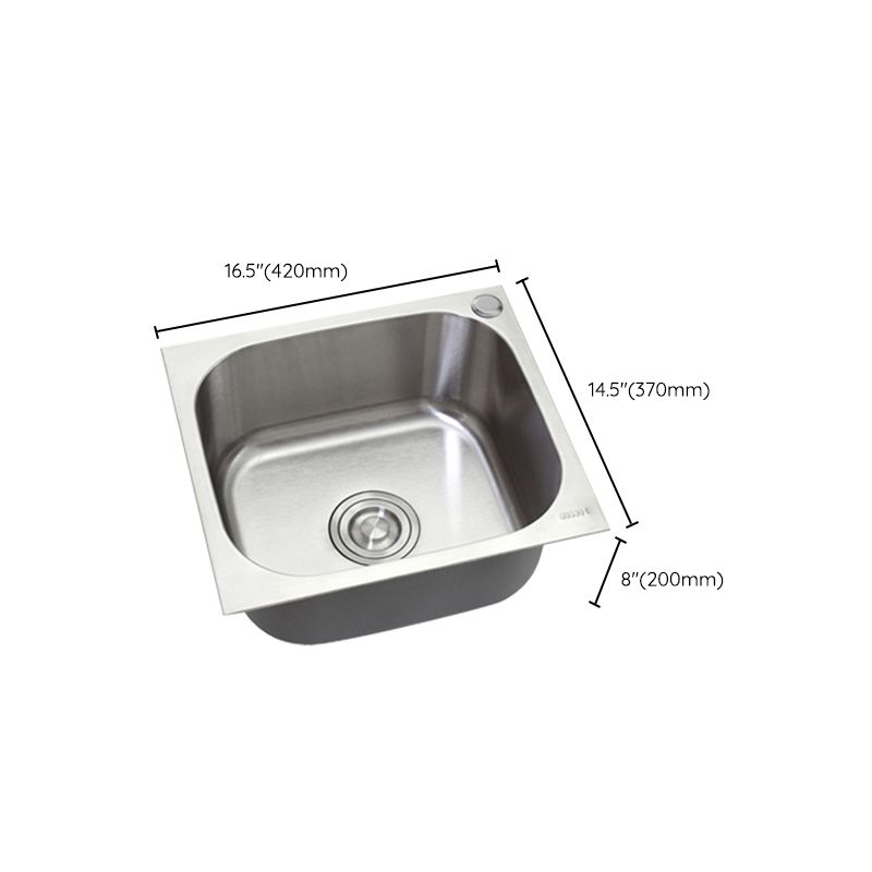Modern Style Kitchen Sink Stainless Steel Dirt Resistant Kitchen Sink(Not Included Faucet)