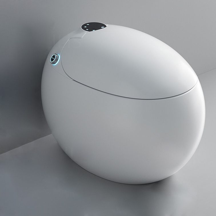 Floor Mount Bidet White Round Floor Standing Bidet with Heated Seat