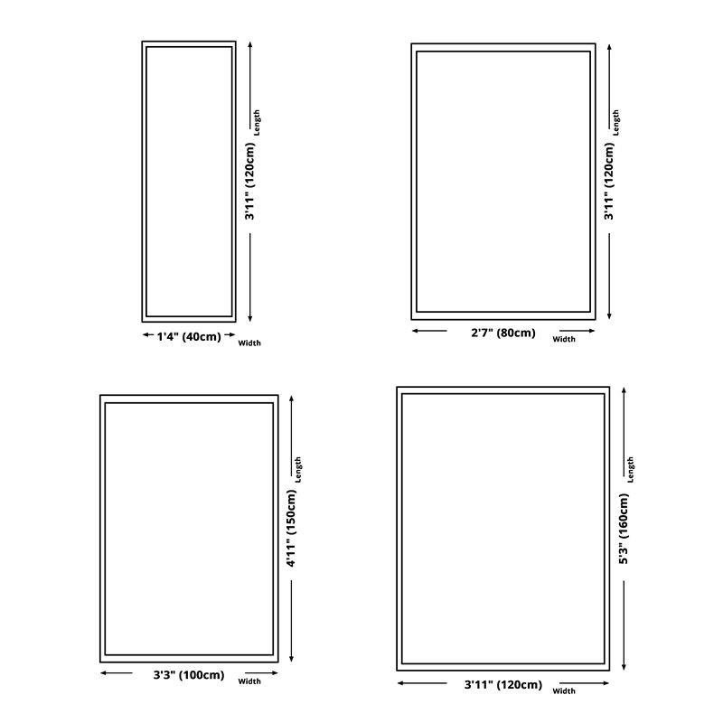 Blue Modern Carpet Polyester Graphic Carpet Non-Slip Backing Carpet for Living Room