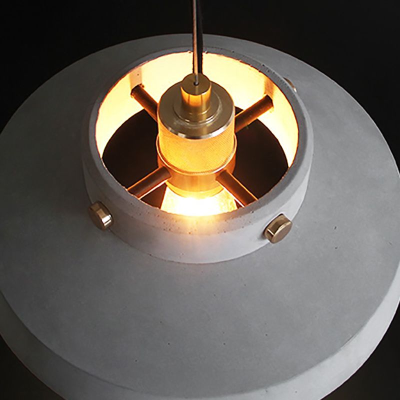 Lampe suspendue de style contemporain simple léger en ciment pour le salon Coffee Shop