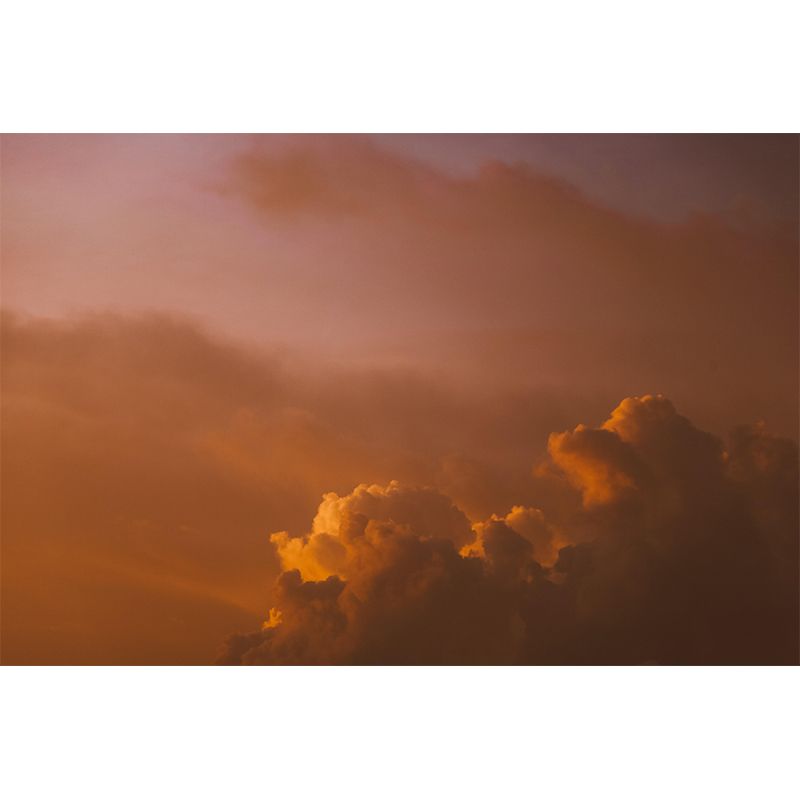 Modern Style Sky Wall Mural Wallpaper Photography Mildew Resistant for Sitting Room