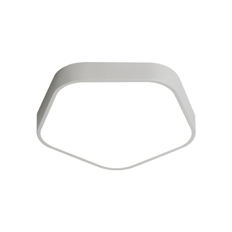 Pentagon Slim Panel Flush Mount Light Simple Style Acryl -plafondlicht voor studieruimte