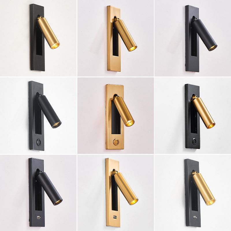 Luz de montaje en la pared Luz de pared LED de pared LED de dormitorio de metal moderno