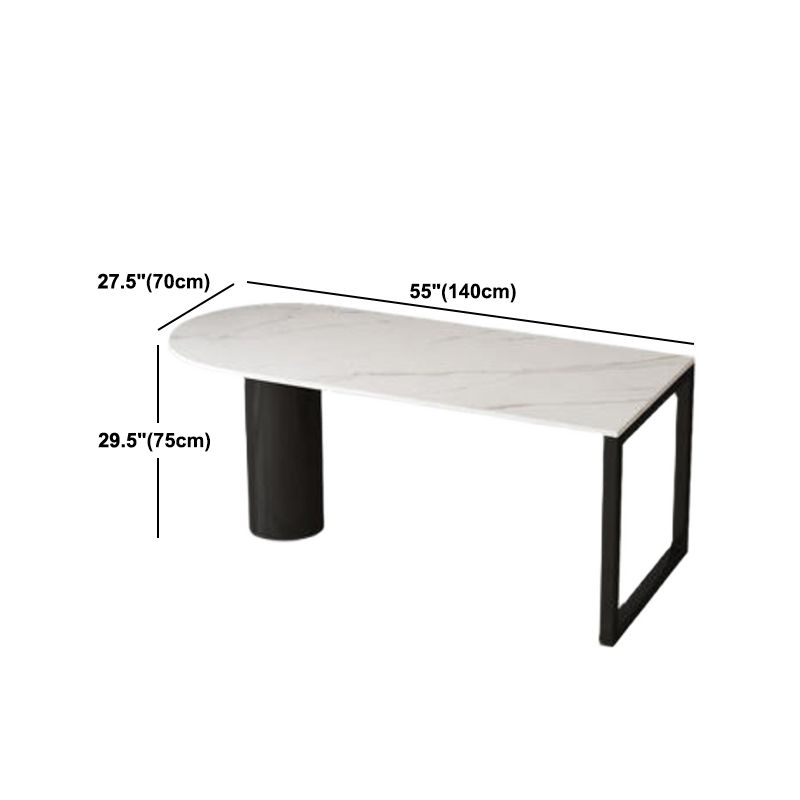 Stone Dining Site Table Simplicity Style Dining Room Collection for Indoor