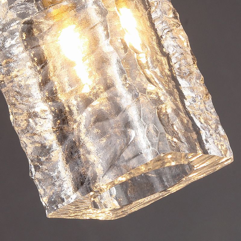 Crystal Cylindrical Hanging Lights Modern Style Hanging Mount Fixture for Bedroom