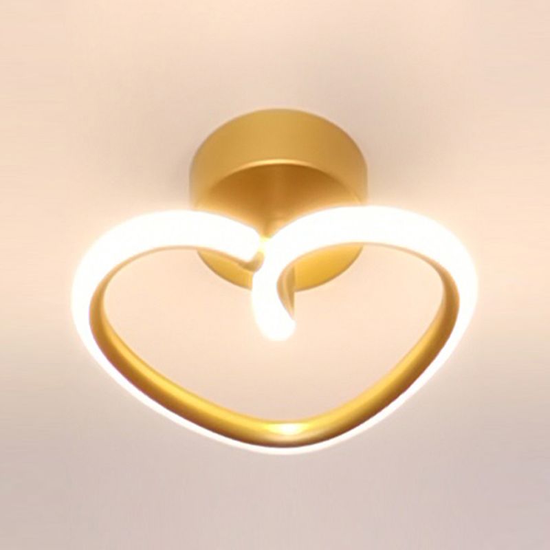 Plafoniere da incasso a forma di cuore Illuminazione da soffitto contemporanea per soggiorno