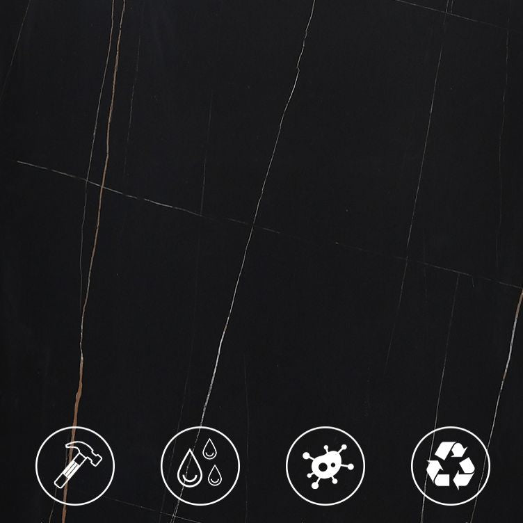 Glam Rectangle 1/4/5/7 Pieces Dinette Set Indoor Stone Top Dining Table Set