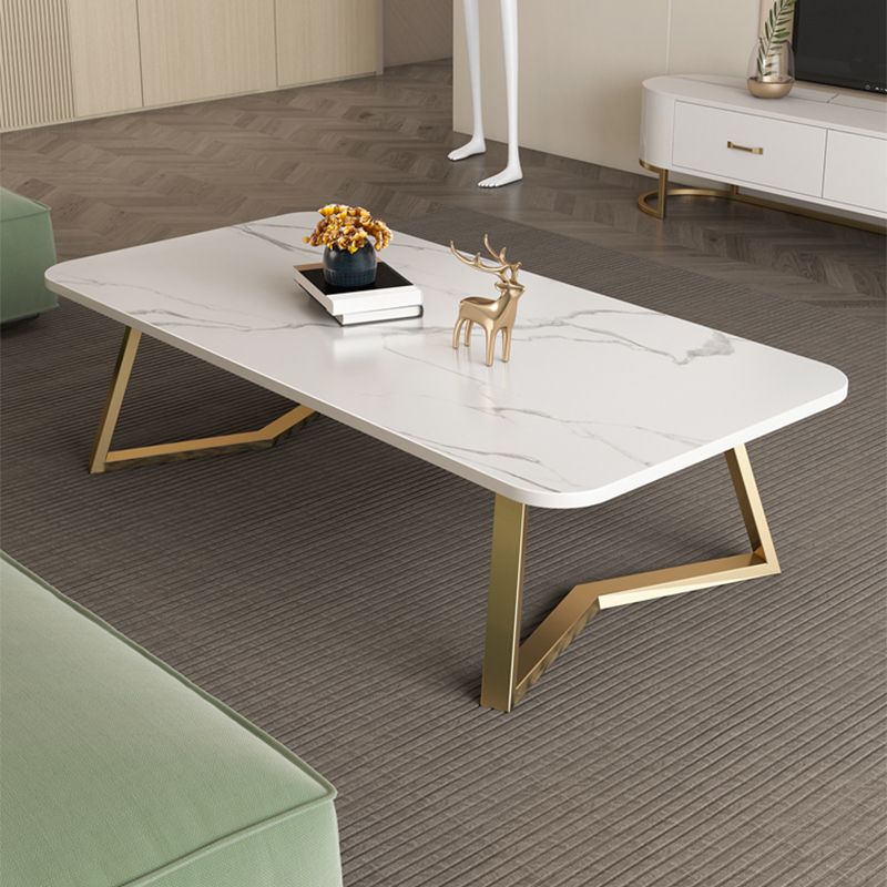 Modern Slate Coffee Cocktail Table Sled Rectangle Coffee or End Table