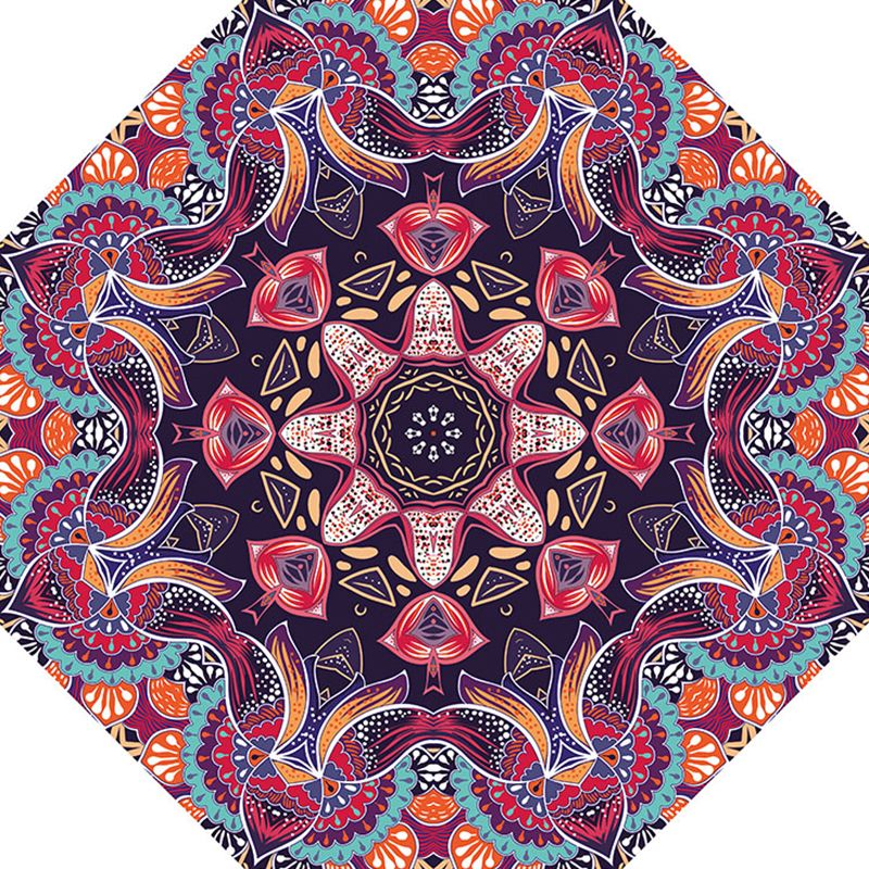 Fancy Geometric Print Rug Multi Colored Polyster Indoor Rug Easy Care Pet Friendly Washable Area Rug for Bedroom