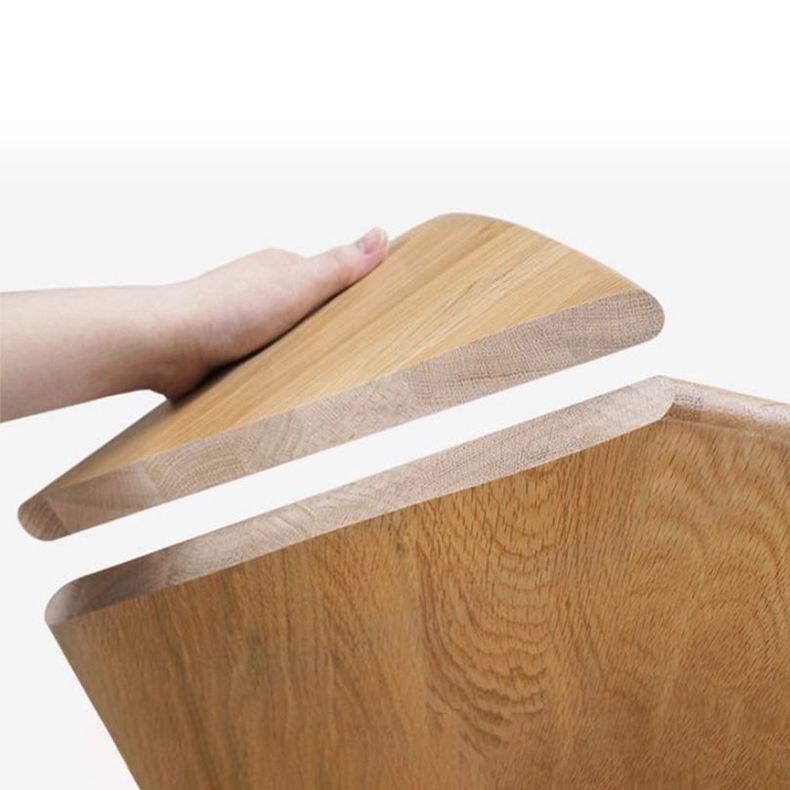 Minimalistische Küche Massivholz Esstisch Rechteck Standard Esstisch mit 4 Beinbasis