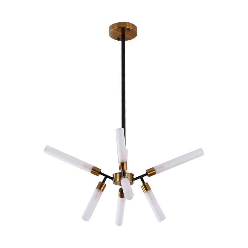 Contemporánea Shish Shape Luz colgante 8 luces Candelera de metal para la tienda de telas de dormitorio