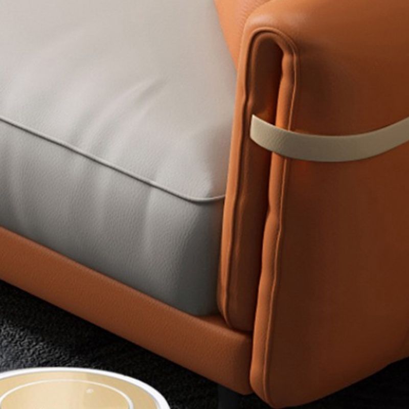 Stain-Resistant Sectionals,136" L Faux Leather Sectional with Chaise