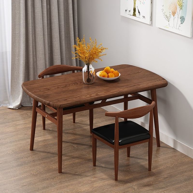 Modern Style Wood Dining Table 4 Legs Dining Table for Dining Room