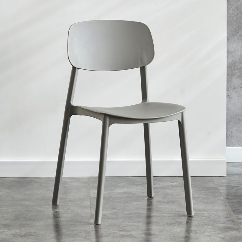 Kitchen Home Stacking Side Chair Open Back Dining Side Chair