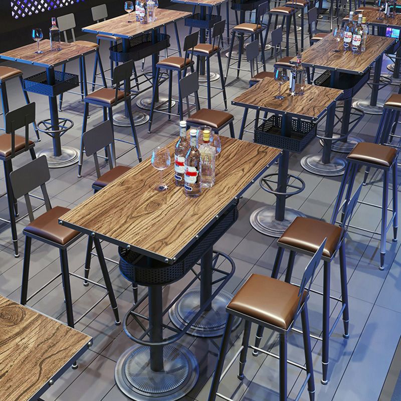 Industrial Bar Dining Table Cafe And Breakroom Bar Wine Table
